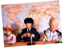 Schwartzman as Fischer (center)