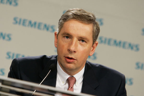 Klaus Kleinfeld of Germany, Alcoa's new president and chief operating officer.