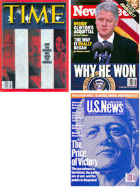 Time, Newsweek, and U.S. News & World Report