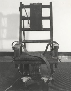 Old Sparky, the electric chair used at Sing Sing prison.