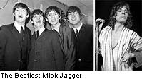 The Beatles; Mick Jagger