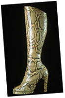 Snakeskin platform boots (1977-78)