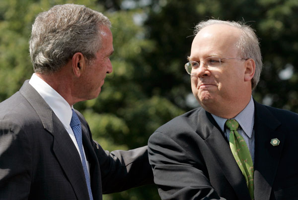 George Bush and Karl Rove.