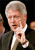 Clinton in a disarming moment