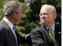 George Bush and Karl Rove. Click image to expand.
