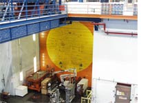 The detector is behind this door