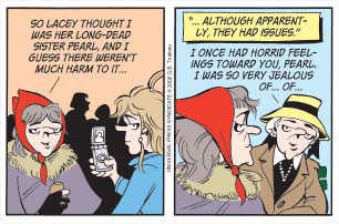 TODAY'S DOONESBURY: Sleep and beauty.