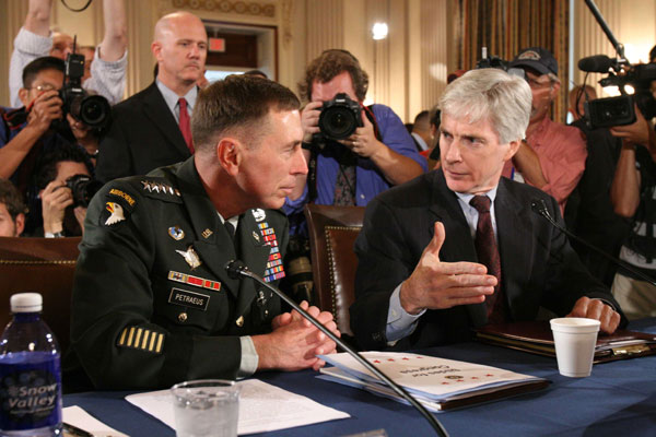 Gen. David Petraeus and U.S. Ambassador to Iraq Ryan Crocker.