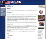 John McCain's Web site