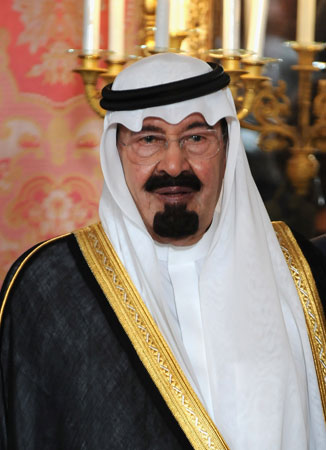 King Abdullah Bin Abdelaziz Al Saud of Saudi Arabia. 