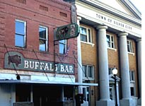 Twin traditions of a small town: city government and a bar