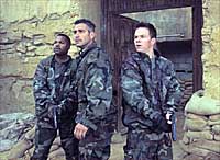 Ice Cube, George Clooney, and Mark Wahlberg in Three Kings