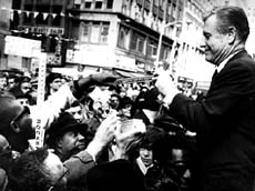 Nelson A. Rockefeller campaigning