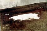 Down Hill, 1971, by Andrew Wyeth