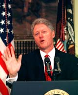 President Clinton urging FCC action