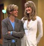 Ellen DeGeneres with Laura Dern
