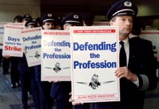 American Airlines picket line