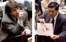 Defense attorney Barry Scheck and forensic scientist Dr. Henry Lee