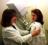 At the mammography center