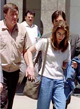 McVeigh's father and sister leave court as the jury begins deliberations