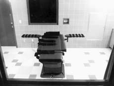 Execution chamber at the federal penitentiary in Terre Haute, Ind.
