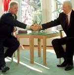 Presidents Clinton and Yeltsin