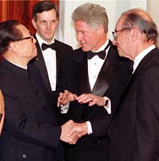 Schmoozing at the White House