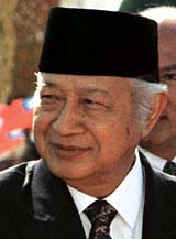 Well insulated: President Suharto