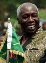 Five-time winner: Daniel arap Moi