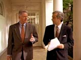 Clinton walking and talking