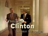Clinton with text