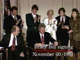Clinton signs Brady Bill
