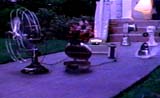 Appliances on walkway