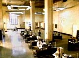 High-ceilinged office space