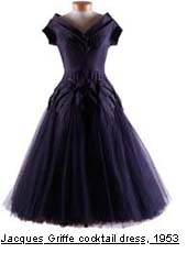 Jacques Griffe cocktail dress, 1953