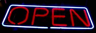 OPEN sign