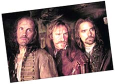 Malkovich, Depardieu, and Irons in The Man in the Iron Mask
