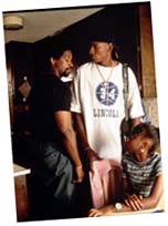 Jake (Washington) with children Jesus (Allen) and Mary (Zelda Harris)