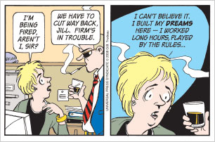 TODAY'S DOONESBURY: Guilt trip.