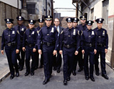 Men in blue