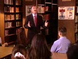 The candidate in the classroom