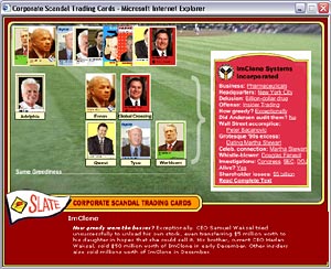 Slate's Corporate Scandal Trading Cards