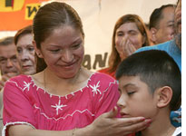 Elvira Arellano and her son, Saul. Click image to expand.