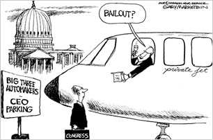 TODAY'S CARTOONS: Cartoonists' take on the auto industry.