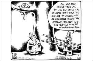TODAY'S CARTOONS: Cartoonists' take on Barack Obama.