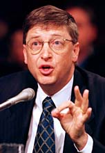 Polite and earnest: Bill Gates
