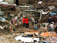 Devastation in Tegucigalpa, Honduras