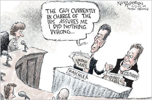 TODAY'S CARTOONS: Cartoonists' take on taxes.