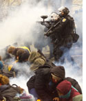 Protesting's a gas