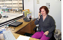 Me at the desk